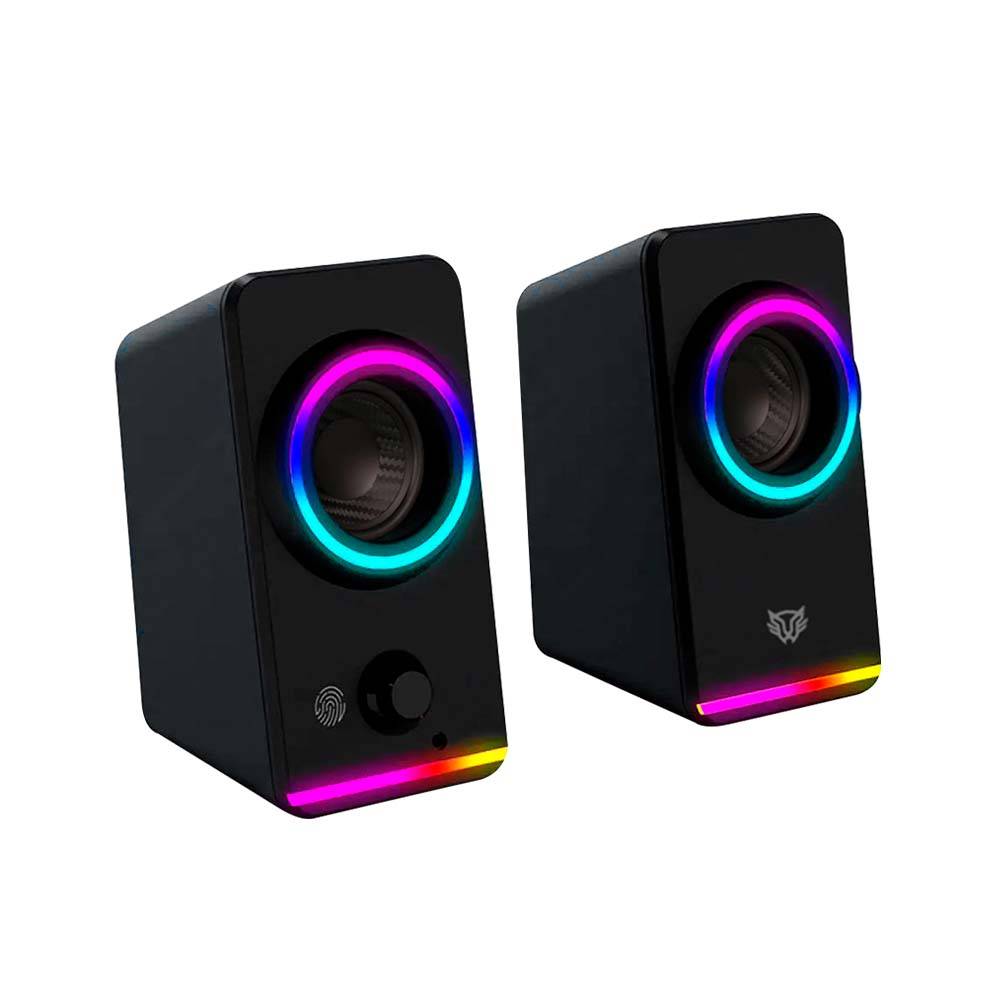Bocinas 2.0 Gamer Glimm Style BG565 Balam Rush Conexión Bluetooth/Auxiliar - Controlador Touch, iluminación LED 3 modos, 10w RMS Bocinas 2.0 Gamer Glimm Style BG565 Balam Rush Conexión Bluetooth/Auxiliar - Controlador Touch, iluminación LED 3 modos, 10w RMS